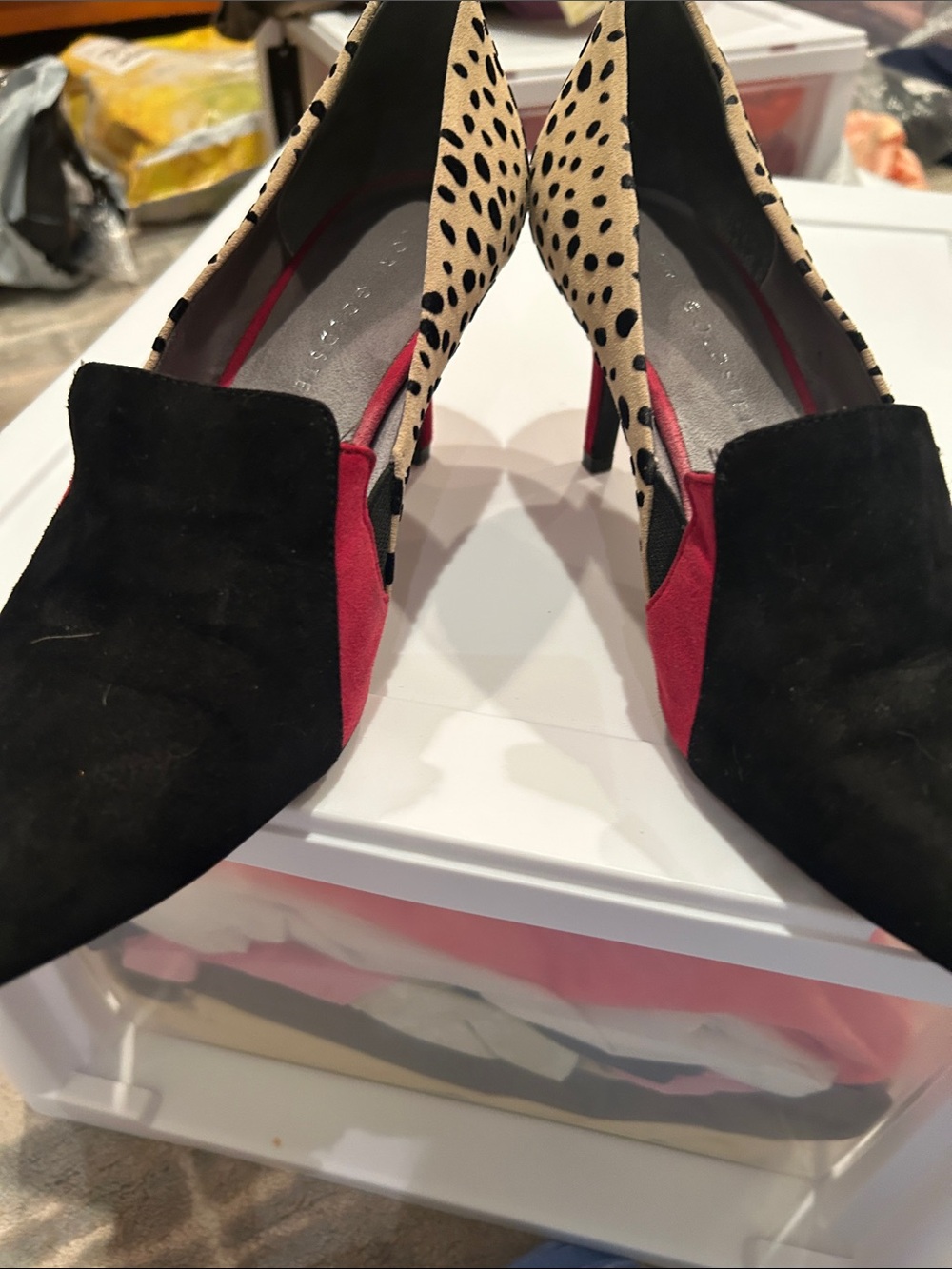 Fabulous Logo - 2- inch suede covered heels